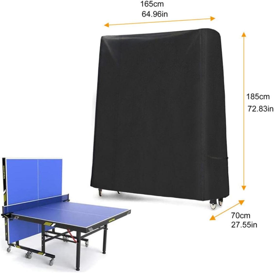 AMSAMOTION Table Tennis Table Cover Ping Pong Table Protective Cover