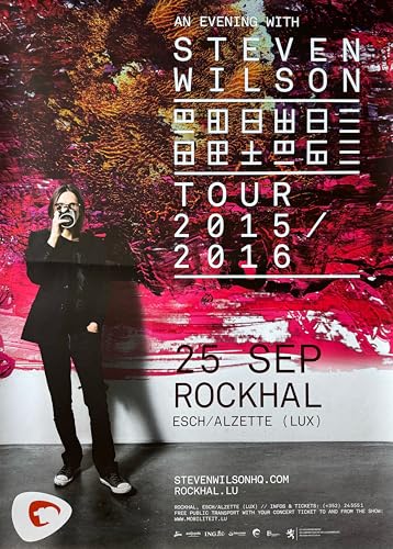 Affiche Steven Wilson Tour 2015 2016 poster musique 60x80 cm
