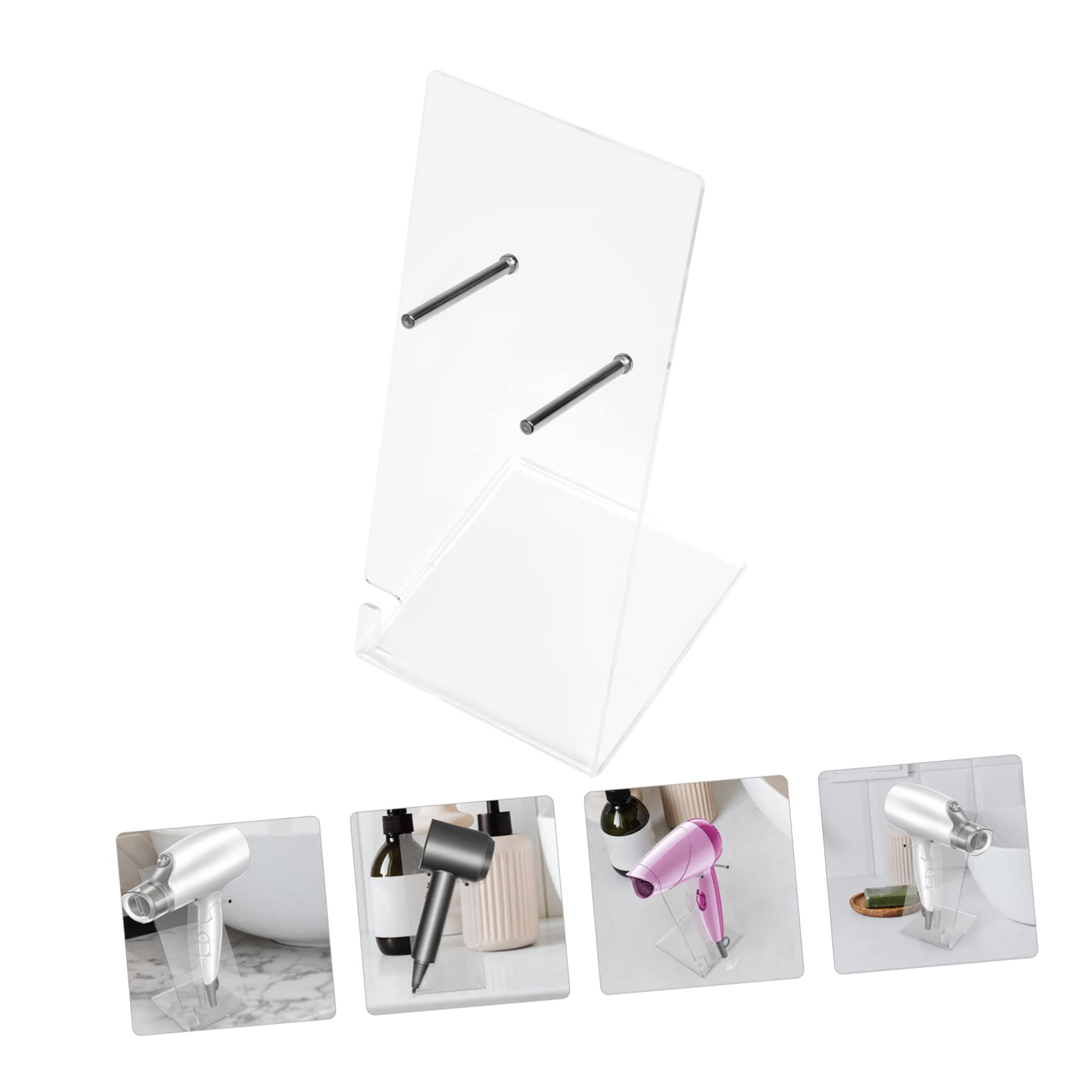 Healvian Étagère Murale Pour Sèche-cheveux Avec Crochets