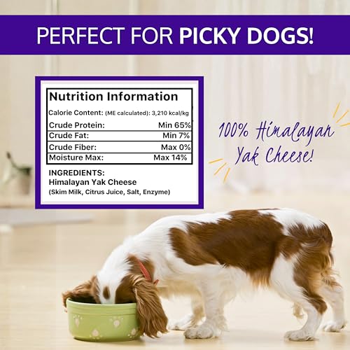 Image of HOLI Dehydrated Himalayan Yak Cheese Dog Food Topper - All Natural Dog Food Flavor Enhancer - 6oz