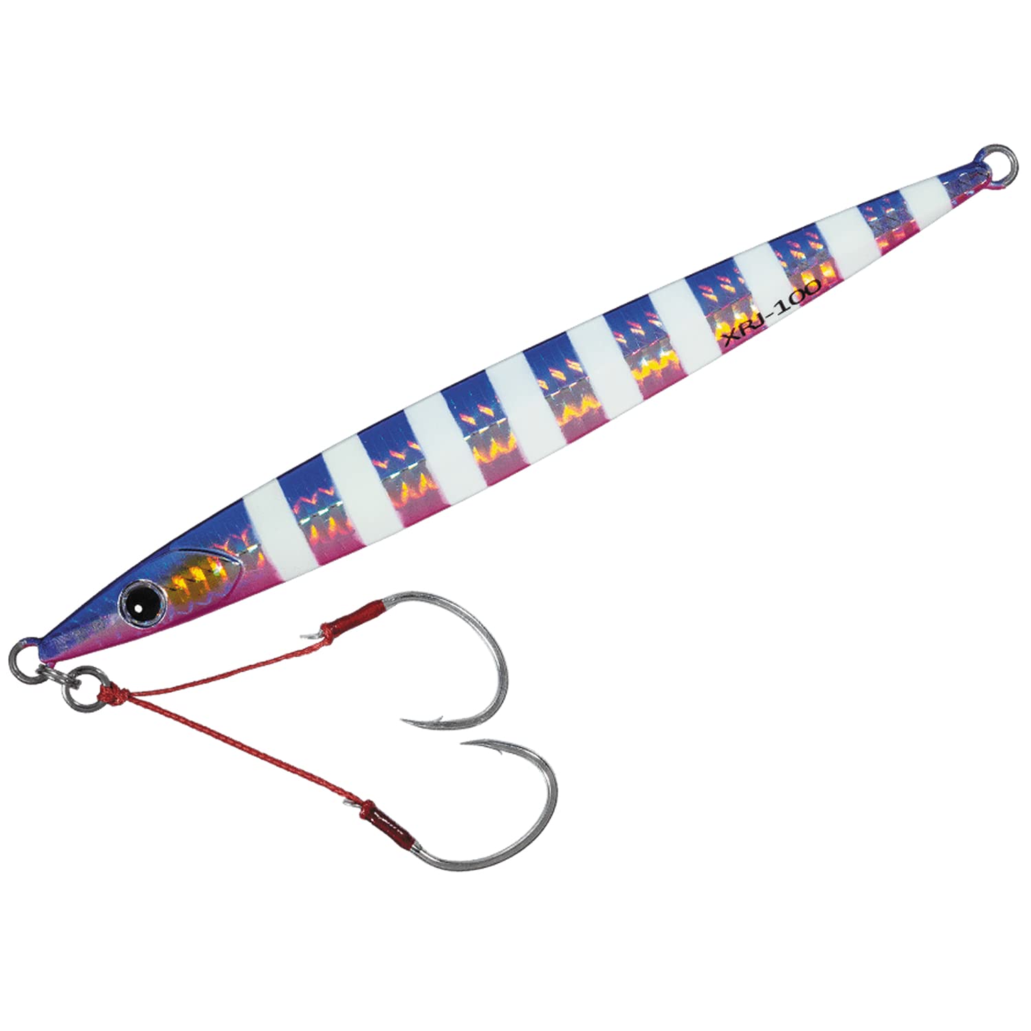 Major Craft XRJ-80#9 Cross Slide Jig, Heavy Metal, 2.8 oz (80 g), Zebra Blue Pink
