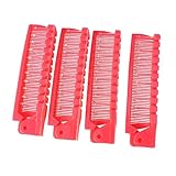 BESTOYARD 4個 折りたたみ式軽量プラスチックヘアコーム 携帯用ポータブル髪梳き 旅行 アウトドア対応 使いやすいダブルデザ ランダムカラー