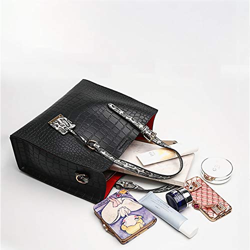 Bolso Tote de Mujer con Asa y Estampado Cocodrilo miniatura 6
