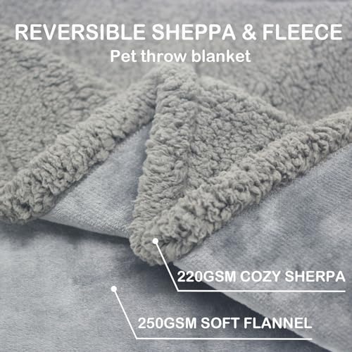 SORKUT Cobertor impermeável para cama e sofá, cobertor macio à prova de xixi para cães pequenos, cap