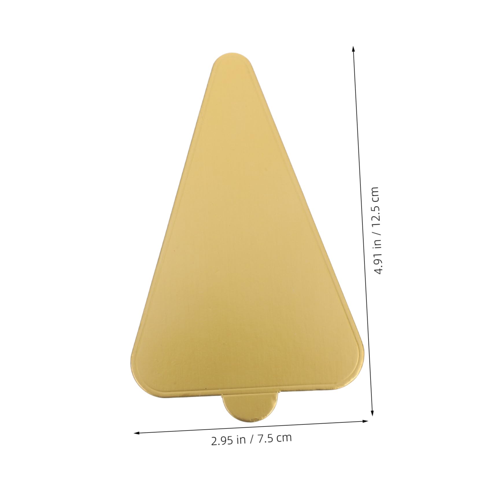 MUCKLILY 50pcs Disposable Cake Base Boards Triangle Cake Trays for Easy Slicing Mousse Pads Paper Plates Perfect for Wedding Birthday