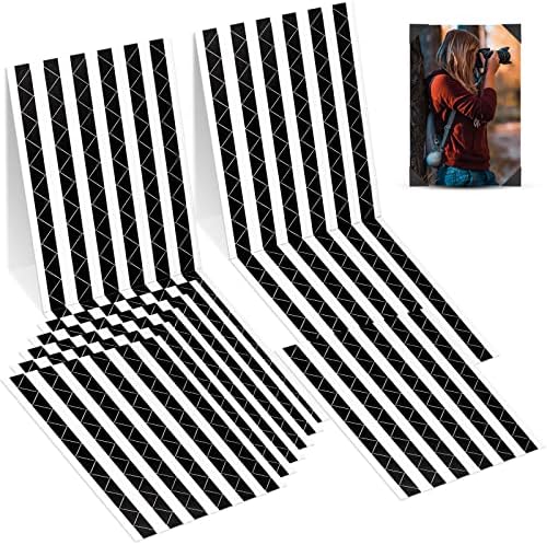 Photo Corner Sticker, 2040 Pcs Photo Corners Self Adhesive Stickers for DIY Scrapbook, Photo Album, Trip Journal, Memory Book（Black and White）