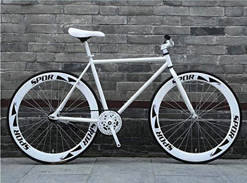 MU Vélo de Route, 26 Pouces Vélos, Dénudés Fixie Système de Freinage, Armature En Acier Haute Teneur En Carbone, Route de Vélos de Course, Pour Hommes Et...