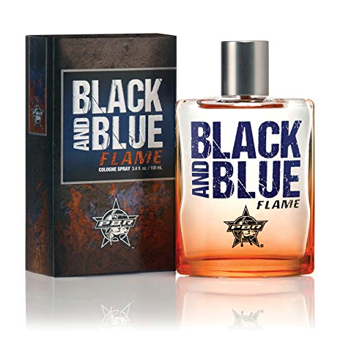 PBR Black and Blue Flame Men's Cologne by Tru Western, Spicy, Masculine, and Sporty Scent - 3.4 oz 100 mL
