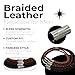 Urban Survival Gear USA Handmade Thick Braided Genuine Leather Necklace with Secure Clasp – Chain for men and women - leather necklace cord Available in 16, 18, 20, 22 Inches & Custom Size