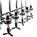 Wall Mounted 6 Bottle Liquor Dispenser Stand, Aluminum Alloy Wine Beer Alcohol Dispenser with 6 Heads, Silver Black Vintage Industrial Bar Organizer for Home Bar, Kitchen, Restaurant, Office