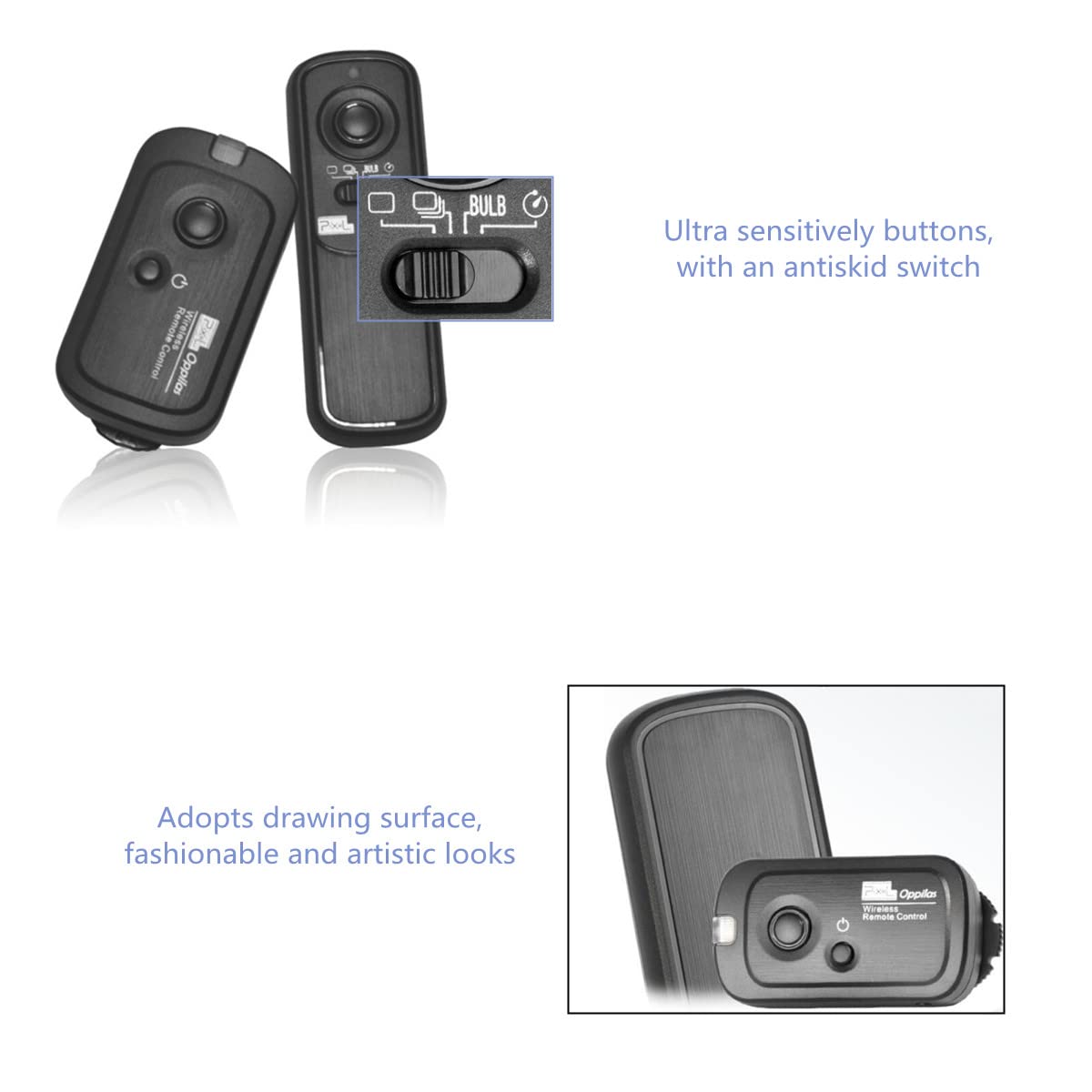 Pixel S2 Scatto Remoto 328ft Telecomando wireless per Sony Alpha 7ii a7iii a7Rii a7Riii a7Riv a7S a1 a9 a9ii a6600 a6500 a6400 a6300 a6100 a6000 a5000 RX100II RX10 RX0 a68 a58 ZV-1 HX99 HX400 QX1
