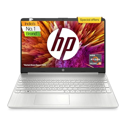 HP Laptop 14s, AMD Ryzen 5 5500U, 14-inch (35.6 Cm), FHD, 8GB DDR4, 512GB SSD, AMD Radeon Graphics, Backlit KB, Thin & Light, Dual Speakers (Windows 11 Home, MSO 2019, Silver, 1.46 Kg), Fq1092AU For Rs. 35490 @ 36 %
