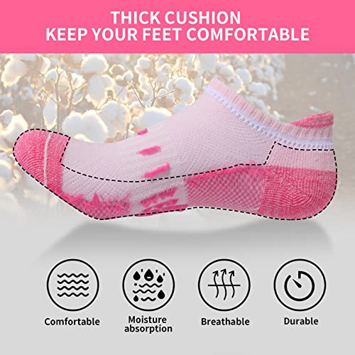 Ankle Socks for Women 6 Pairs Athletic Cushioned Running Low Cut Socks Womens4