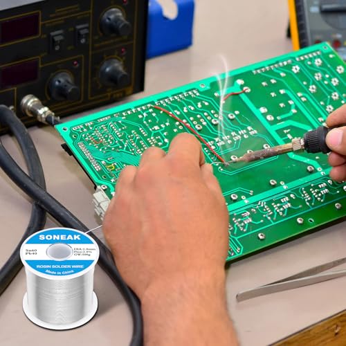 Image of 60 /40 Tin Lead Solder Wire, Reliable Wire Soldering for Electronics, Plumbing, and DIY Projects (0.8mm 500g)