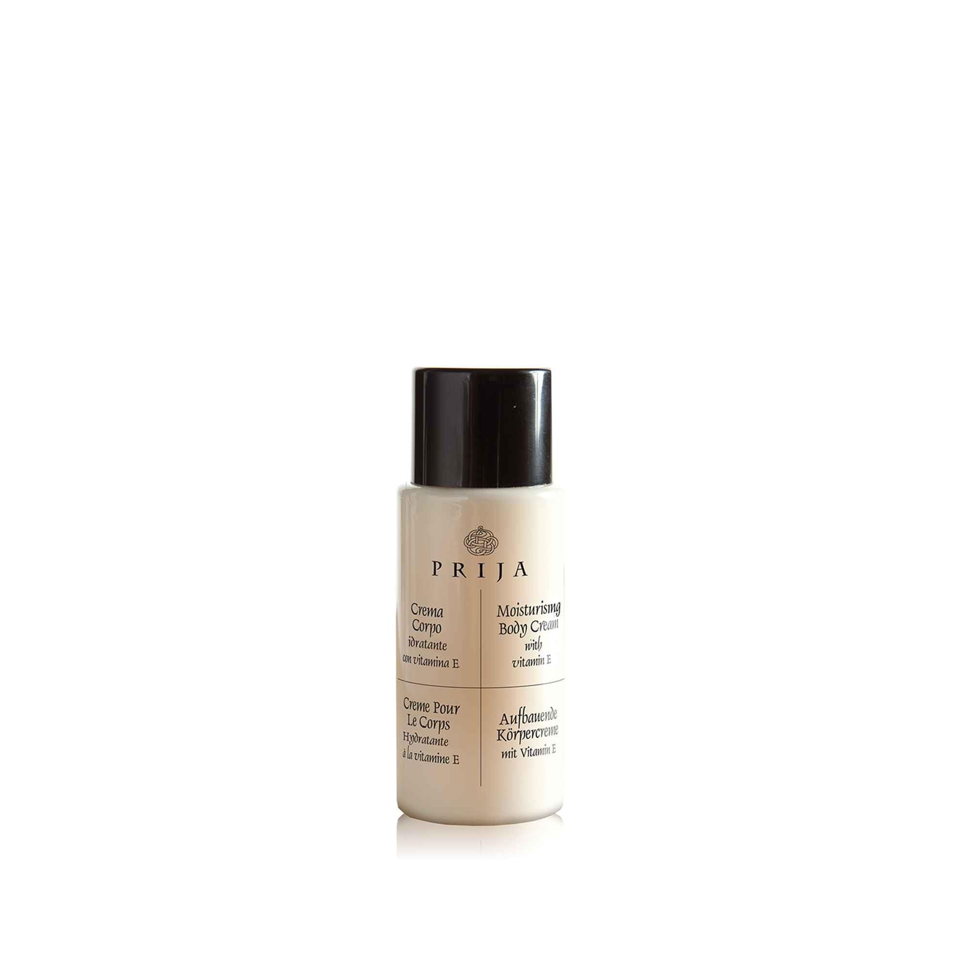 Prija Crema Corpo Idratante VEGANOK Certificata 40 ml - Confezione da 216 Pezzi - Formula Naturale con Estratti Vegetali, Ideale per Hotel, Spa e B&B, Made in Italy by Gfl