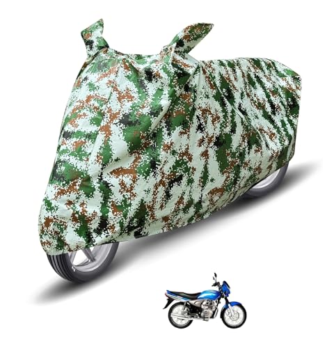 Image of Auto Hub Waterproof Bike Cover Compatible with Bajaj Wind 125 Dustproof, UV Protection Two Wheeler Bike Wind 125 Cover - Forest