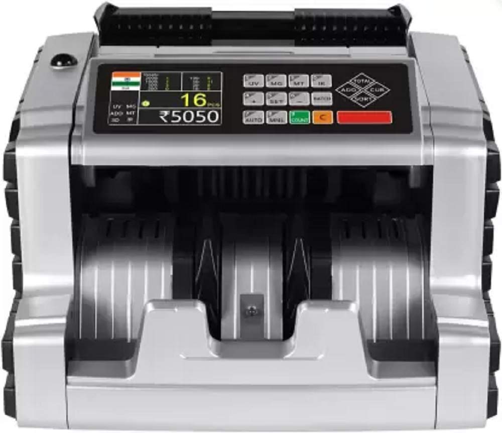 Drop2Kart Fully Upgraded Cash Counter - Automatic Mix Value Counting, LCD+LED Display, UV/MG/MT/IR CMOS Image Sensors, 1-Yr. After Sales Service Note Counting Machine (Counting Speed - 1000 notes/min)