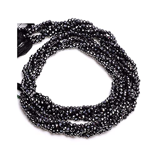 Perles de pierres précieuses facettées en hématite naturelle ATIKA GEMS de qualité supérieure