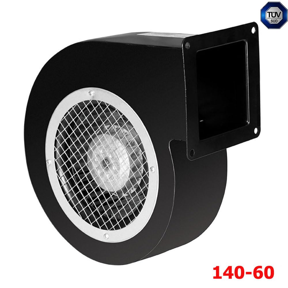 Ventilador radial industrial centrífugo BDRS 140-60, carcasa acero galvanizado, 230 V, 485 m³/h