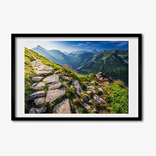Cadre MDF 60x40 cm Tulup Tableau Tableau Peinture Décoratif Dźwignia Du Soleil Tatry