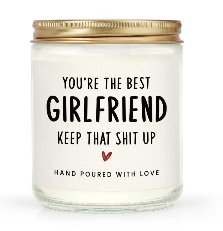 BaubleDazz Birthday Gifts for Girlfriend, Her, Funny Girlfriend Candle, Girlfriend Gifts from...