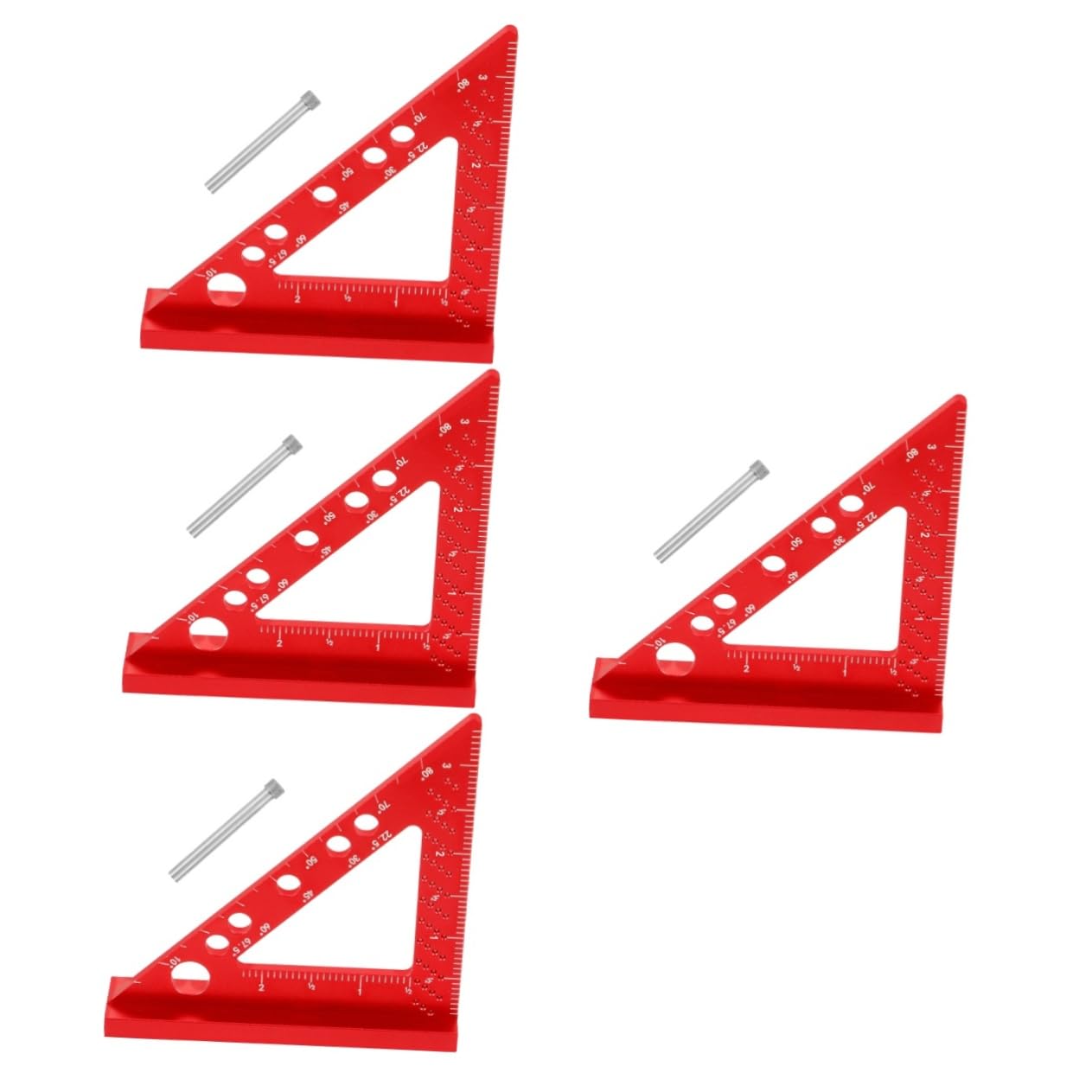 NUOBESTY 4 Piezas De Regla De Ángulo Recto Regla De Posicionamiento De De Carpintería Escuadra De Ingeniero Escuadra De Carpintero Cuadrada Profesional a
