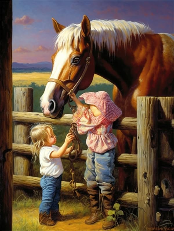 Puzzles for Adults 300 Pieces Jigsaw Puzzles Working Girl Farm Formation Wooden DIY Home Decor Wall Art Game Toy Gift for Dad Mom Wife 14.9'' x