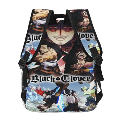 Bl-ack Clover Backpack Adults Bag Casual Backpack Hiking Daypack for Women Men One Size4