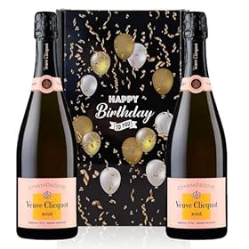 Buy Veuve Clicquot Rosé Champagne Twin Gift Box – Celebrate Birthdays with Elegance (2 Bottles, 75cl) – DrinxCom