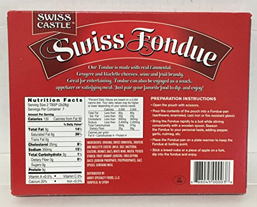 Swiss Castle Traditional Fondue (14 ounce)