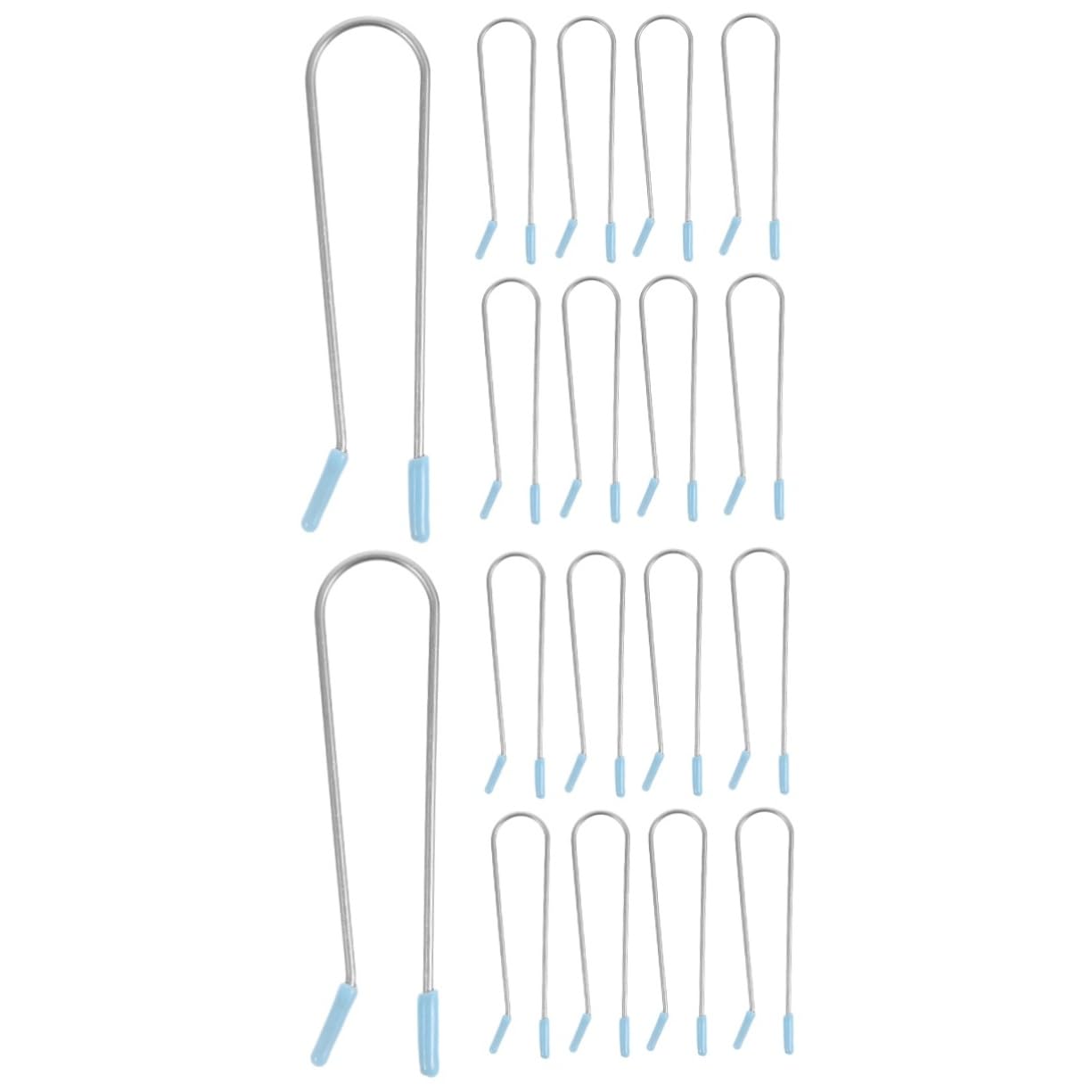 Mikinona 2sets Heat Roller Clips Volume Hair Clips for Hot Curlers Hair Perm Kit 20pcs*2