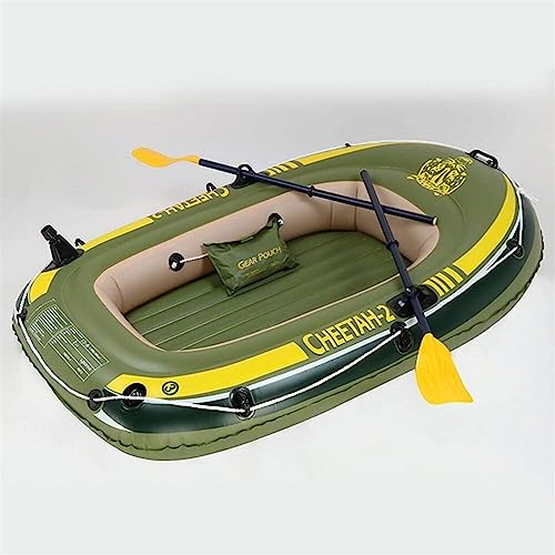 Kayak gonflable ELzEy vert idéal pour le rafting en rivière et les après-midis au lac