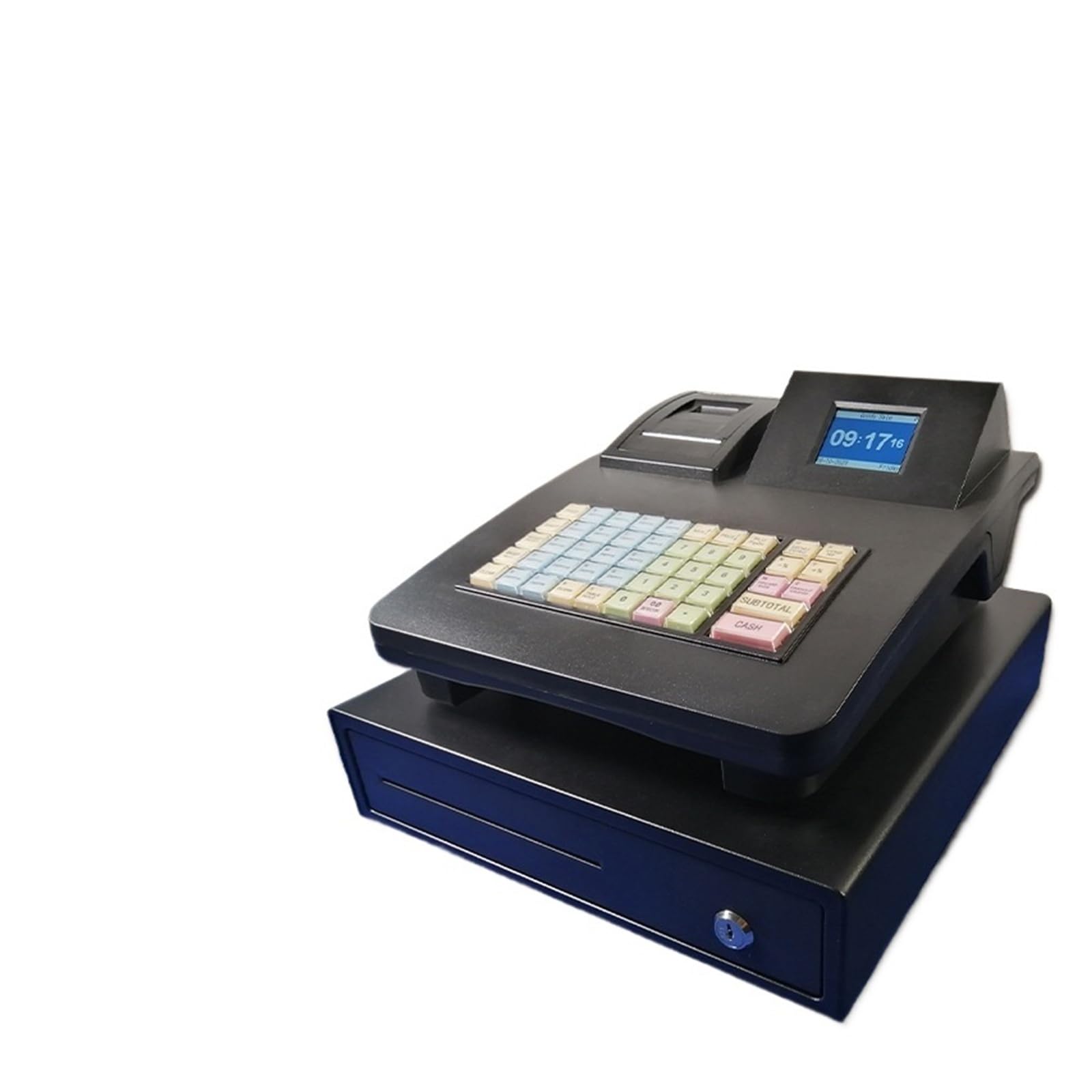 Registratori di cassa, Mini cassiere da tavolo Macchina POS all-in-one, for supermercato con stampante(White)