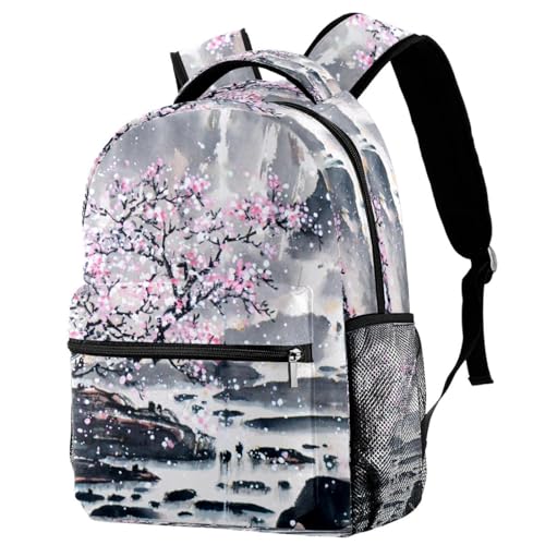 Sac à dos école paysage chinois pour ados et voyage loisirs