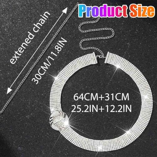 COSYDAYS Sparkly Rhinestone Belts Silver Crystal Dress Belt Fashion Waist Accessories for Women4