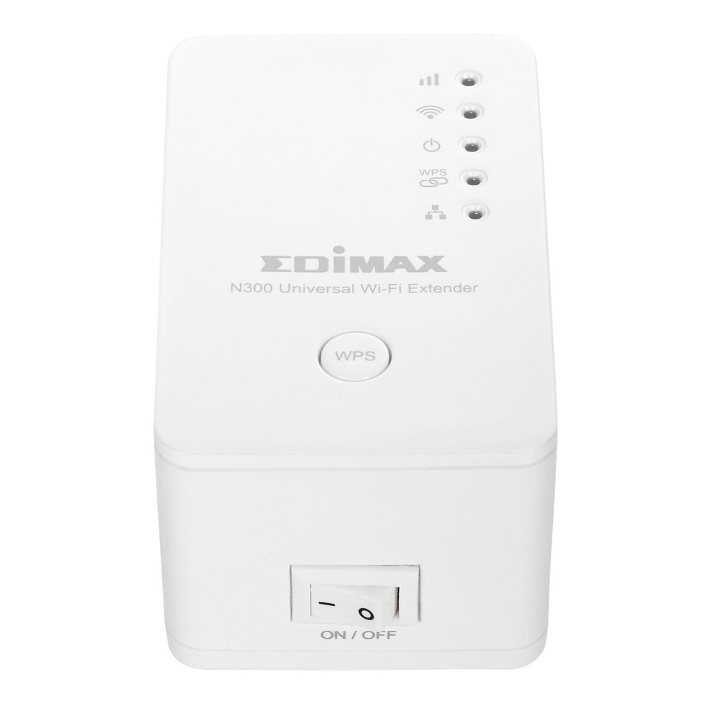 Edimax EW-7438RPn V2 300Mbps 802.11/b/g/n Universal Wi-Fi Range Extender, Repeater, Wireless Bridge, Access Point, Wall Plug design, Smart LED Signal Indicator, Easy iQSetup by Smartphone, No CD Required