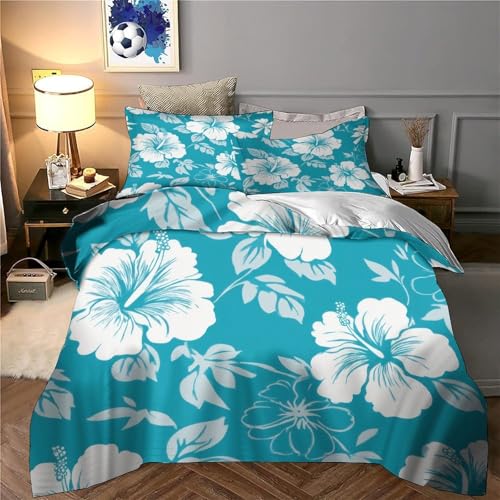 Housse de couette imprimé 3D hypoallergénique avec fermeture éclair microfibre - 6