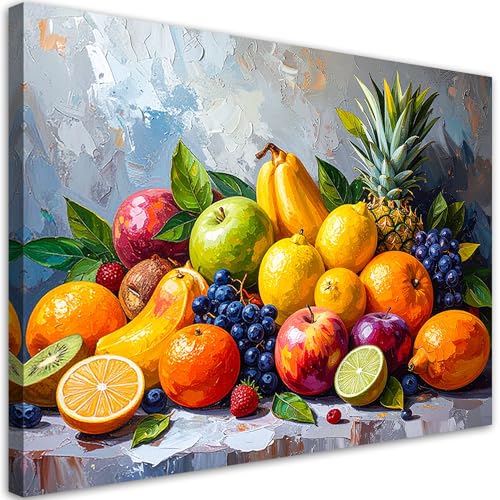 Tableau decoration murale salon peinture tableaux fruits exotiques 30x20