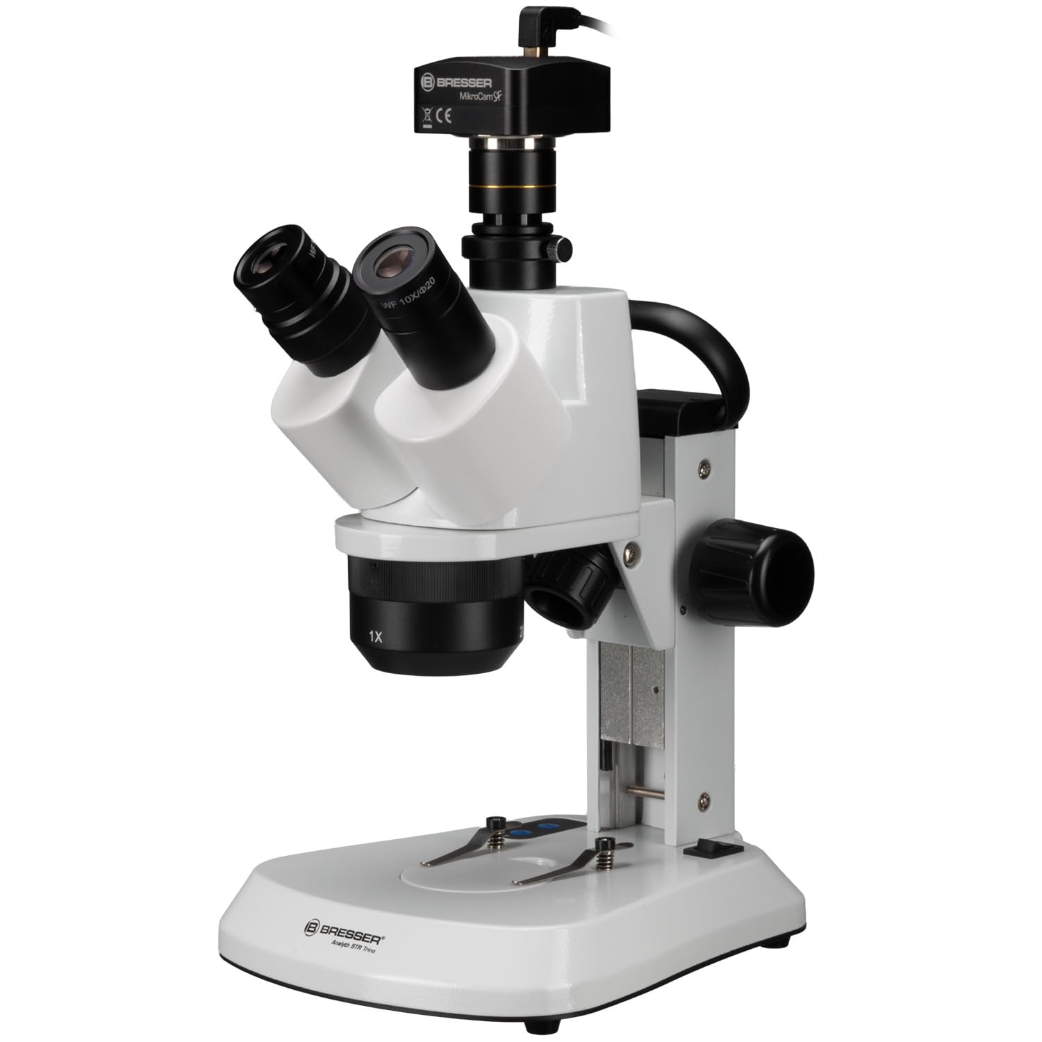 BRESSER Mikroskop Stereo Trinokulare Analyth STR 10x-40x mit Kameras? MikroCam SP 3.1