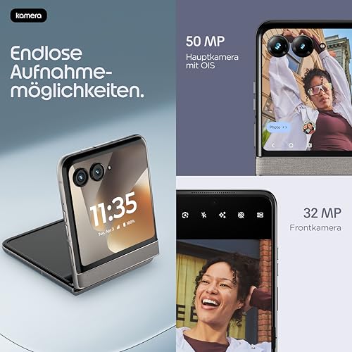 Motorola Razr 70 Smartphone 50-MP-Kamera 8-256 Hematite