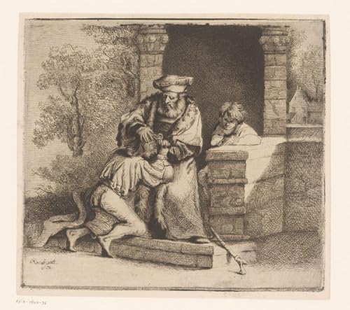 Tableau Retour du fils prodigue par Ignace De Claussin | Poster sur toile classique 60x90cm