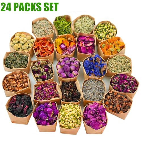 Kit de Flores Secas Artesanales 24 Bolsas miniatura 2