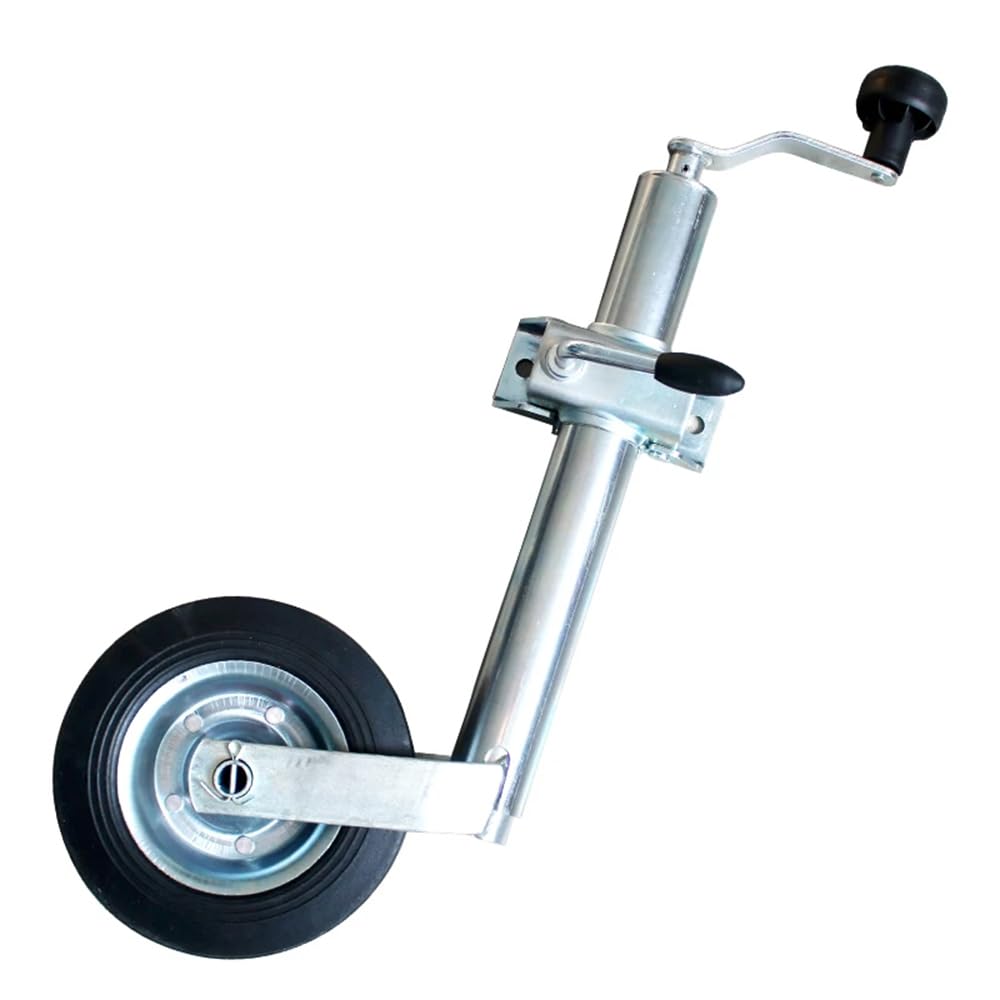 HEYOUTH Ruotino d'appoggio Rimorchio,con Morsetto per ruotino 48mm,per rimorchio, per roulotte