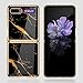 BaiFu Delgadez Extra Funda para Samsung Galaxy Z Flip Pantalla Plegable, PC+9H...