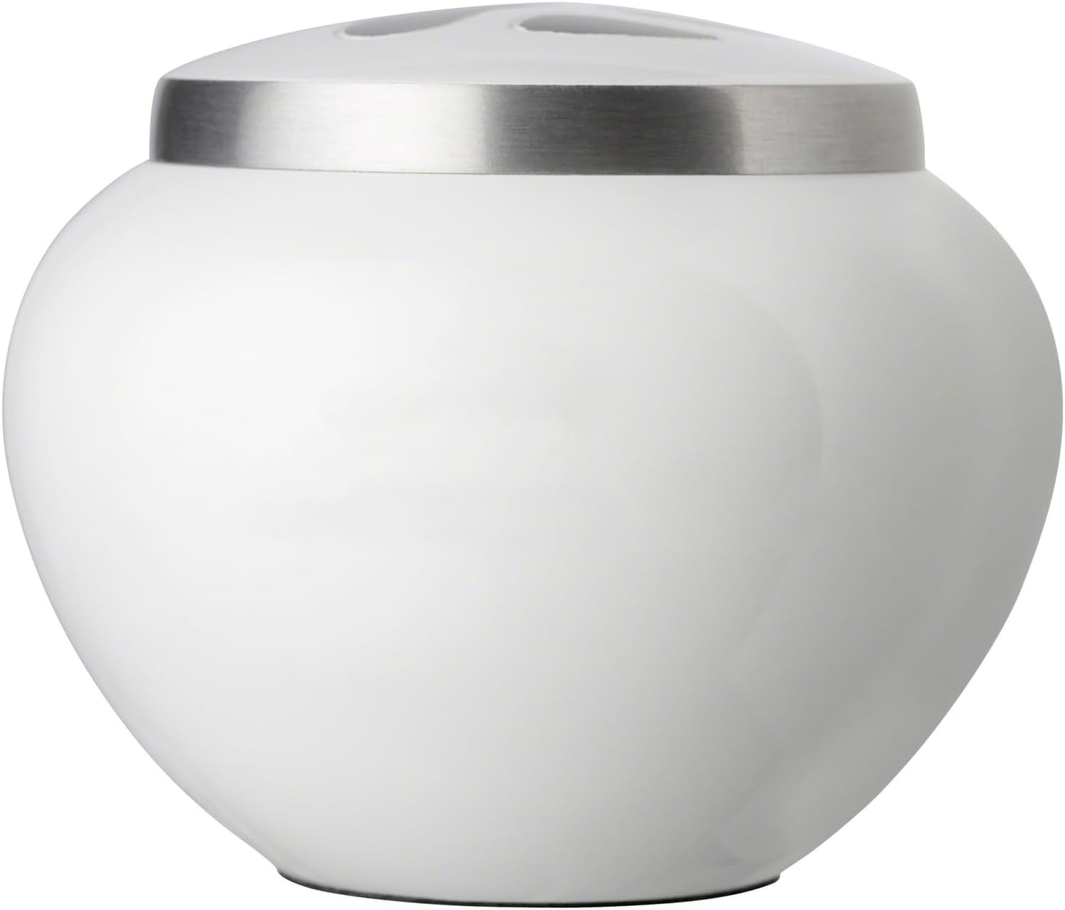 Pet Urn - Memorial Cremation Pet Urns for Dog and Cat Ashes, Hand Carved Mia Series Urn for Pets up to 25 lbs (Small, Cloud White, Pewter Paw)