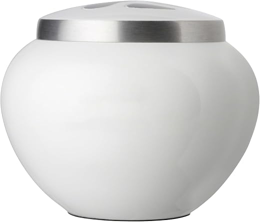 Odyssey Series Cremation Urns for Pets - Handmade Pet Memorial (70 Large, Cloud White)
