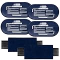 Gel Ice Packs for Injuries Reusable, 4 Ice Packs with 2 Adjustable Straps for Knee, Shoulder, Back, Hot and Cold Pack Therapy for Joint Pain, Muscle Soreness, and Body Inflammation