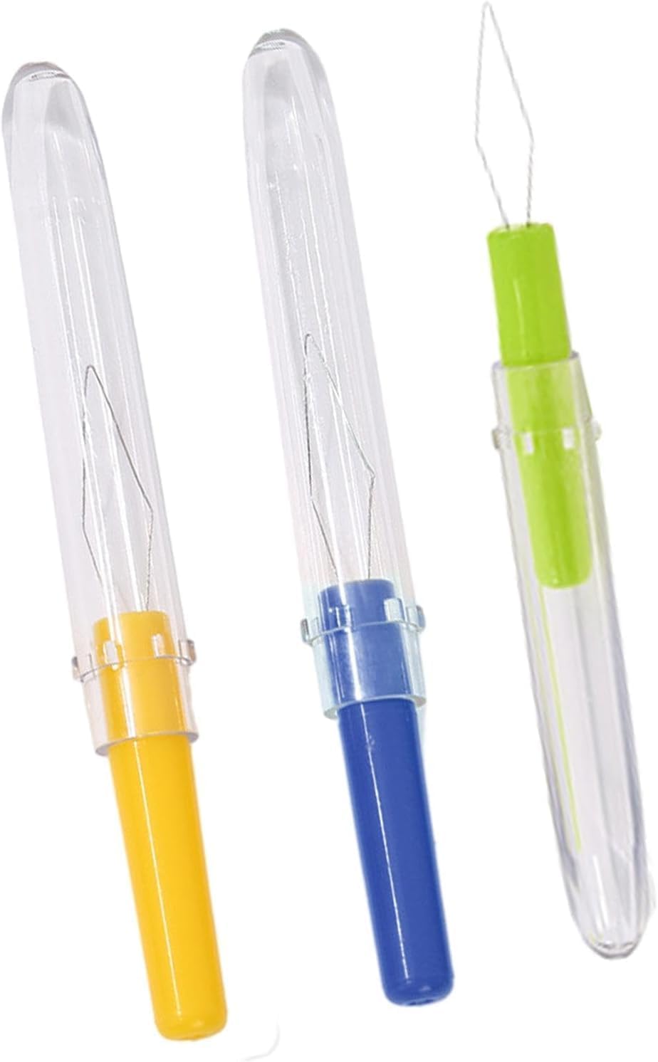 Gammaeon Needle Threader, 3Pcs Automatic Needle Threader, Automatic Threader Tool For Household,Needle Threader Diy Lovers, Universal Sewing Tool With For Hand Threaders Sewing