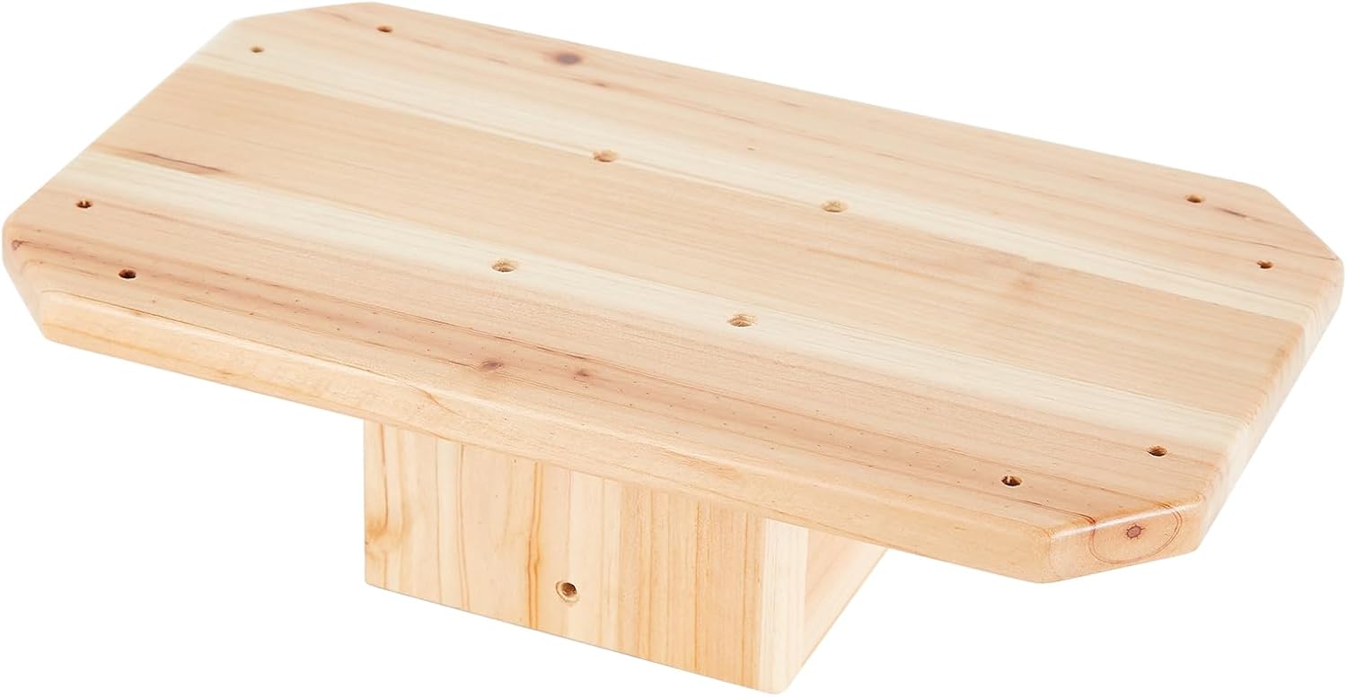 Lotoo Little Library Mount 14x8x4 inch, Outdoor Little Library Box Bracket Holder for 4X4 Post, Wood Box Mounting Accessories for Little Library, Birdhouse, Mailbox