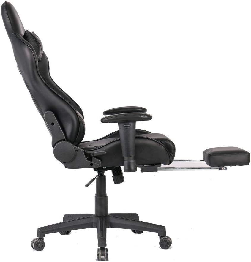 Gaming Video Game Chair Gaming Chair Racing Office Chair Computer Desk Chair with Retractable Footrest E- Sports Game Chair Adult Racing Computer Gaming Chair
